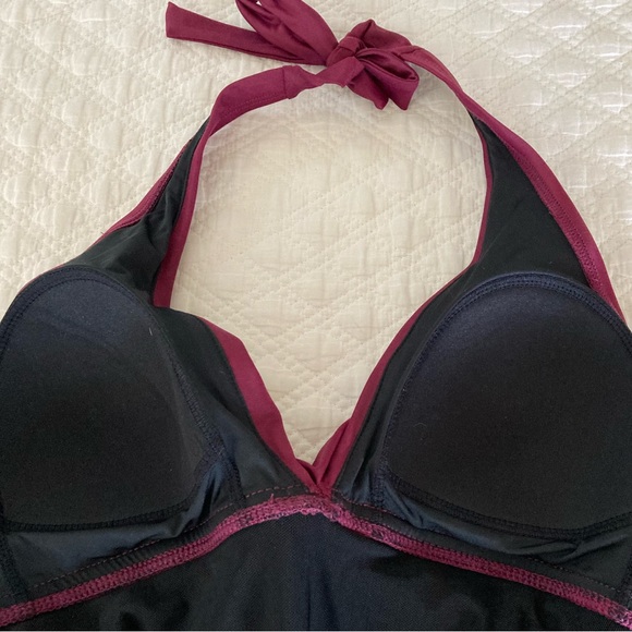 Coastal Blue One-Piece Halter Swimsuit  Size Small NWT - Picture 5 of 10